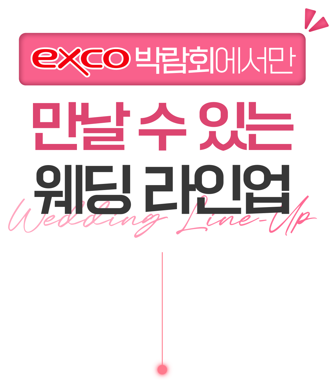 대구웨딩박람회 in EXCO 앵콜전에서만 만날 수 있는 웨딩 라인업