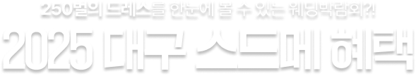 2025 대구 스드메 혜택